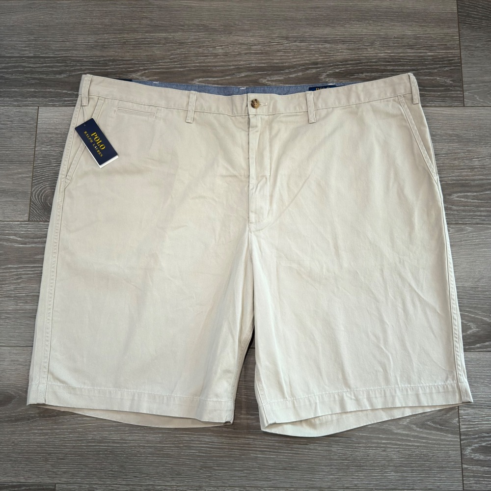 Polo Ralph‎ Lauren Classic Fit Chino Shorts Mens 50B Beige Cotton NEW Khaki Golf